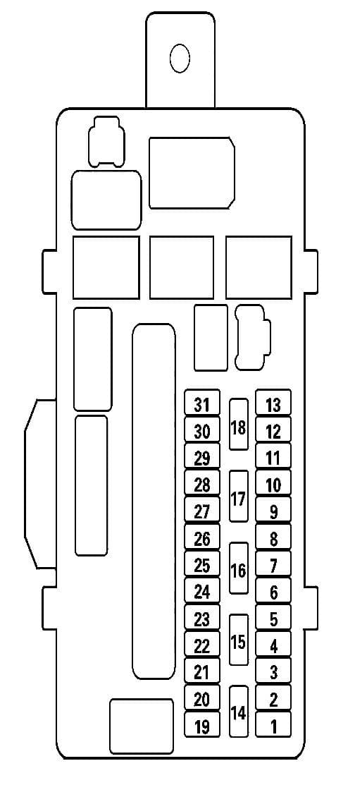 Acura TL - fuse box diagram-  driver's under-dash fuse/relay box