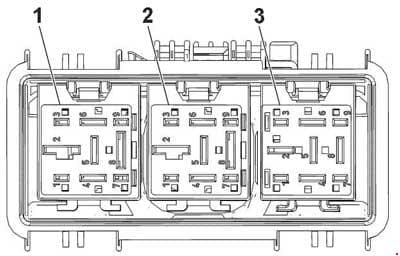 Chevrolet Orlando J309 - fuse box diagram - above battery