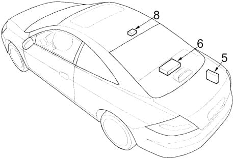 Honda Accord - fuse box diagram - coupe