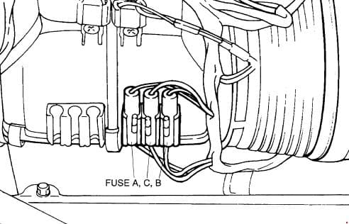Hyundai H100 - fuse box diagram - A/C fuse