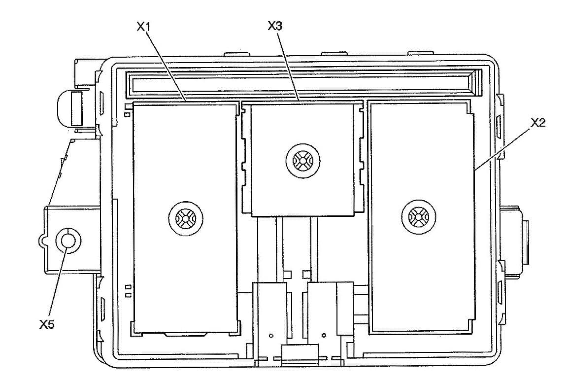 Isuzu Ascender - fuse box diagram - rear compartment (bottom view)