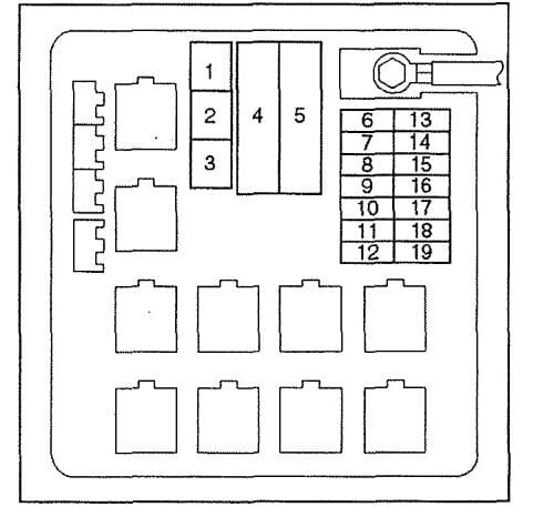 Isuzu VehiCROSS - fuse box diagram - fuse