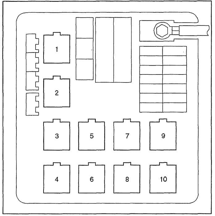 Isuzu vehiCROSS - fuse box diagram - relay