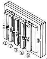 Komatsu PC25-1 - fuse box diagram