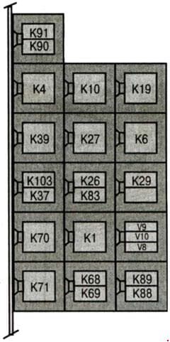Mercedes Vito w638 - fuse box diagram - relay