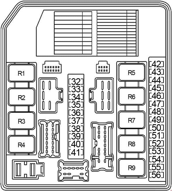 Nissan Sentra - fuse box diagram - engine compartment fuse box