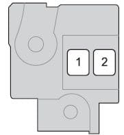 Scion iQ - fuse box - engine compartment type A