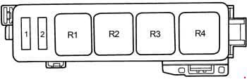 Toyota Camry - fuse box diagram - engine compartment - 5S-FE