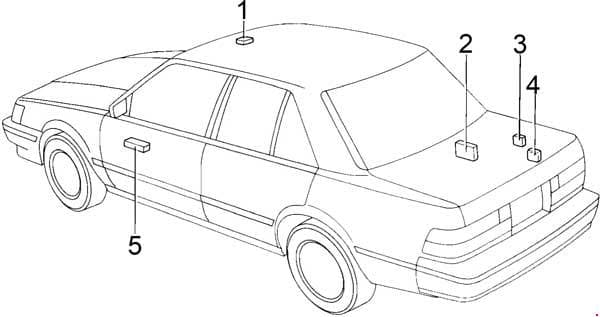 Toyota Cressida - fuse box diagram
