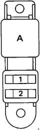 Toyota Hilux - fuse box diagram - additional fuse box