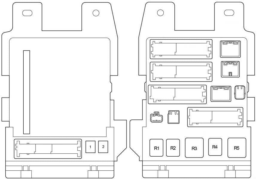 Toyota Venza - fuse box diagram - passenger compartment fuse box