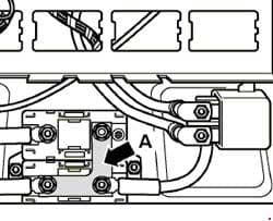 Volkswagen Crafter - fuse box diagram-Single fuses under driver seat (fuses for special vehicles until May 2013)